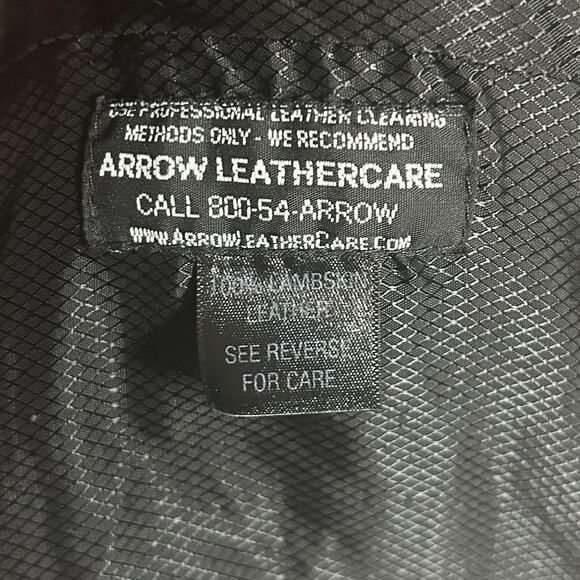 Vintage 90s Remy Lambskin Leather Bomber Jacket Men’s 38 Zip USA Made - 2 Flaws - Picture 9 of 12